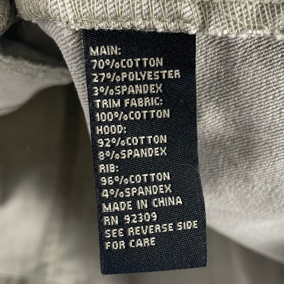 Diane Gilman DG2 Sage Green Denim Lightweight Eyelet Sleeve Hooded Jean Jacket - Picture 5 of 10